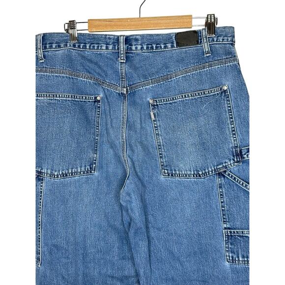 Vtg. Silvertab Levi’s Mens Baggy Carpenter Jeans 36X30‎ (Actual 29) Y2K Skater - Picture 8 of 14